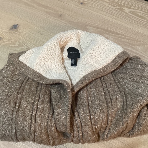 Forever 21 sherpa lined cardigan - Picture 4 of 4